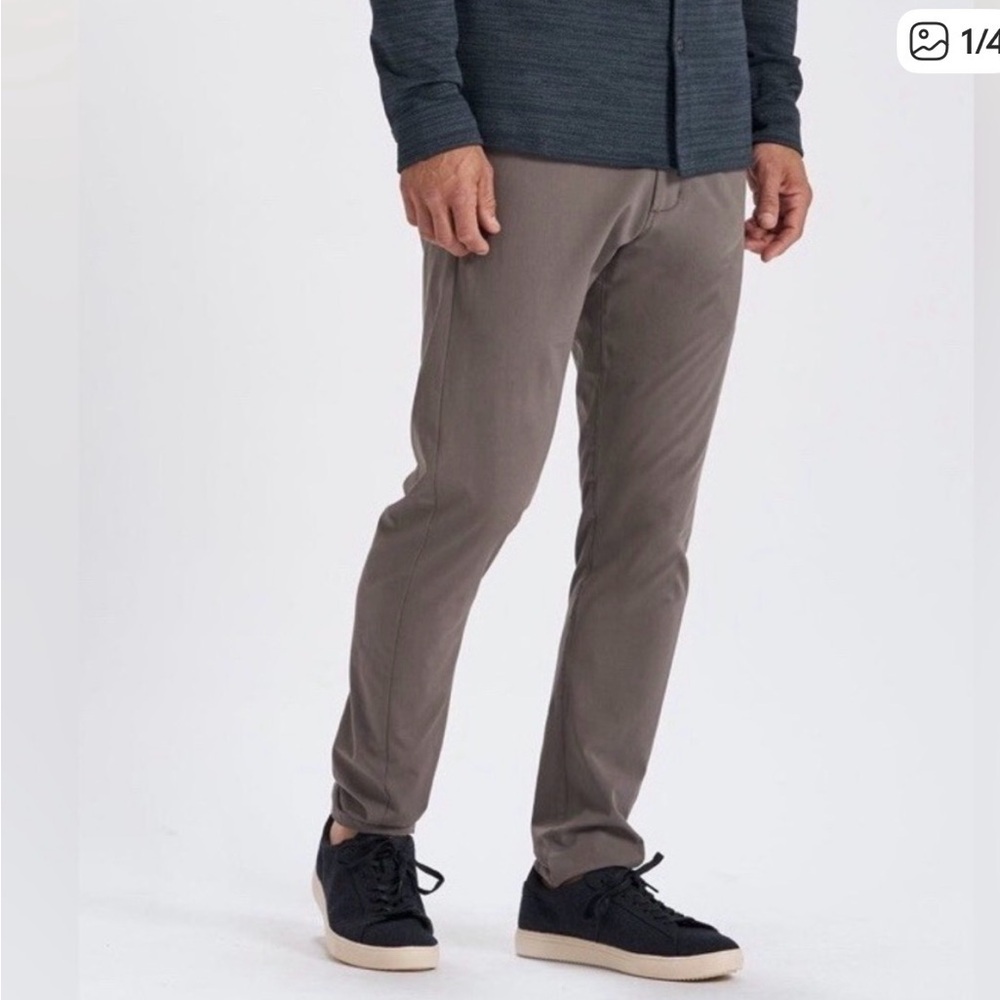 Vuori Men’s Aim Pant Cocoa Brown Performance Pants Size 34